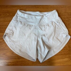 Outdoor Voices Hudson 4 inch inseam shorts, light blue